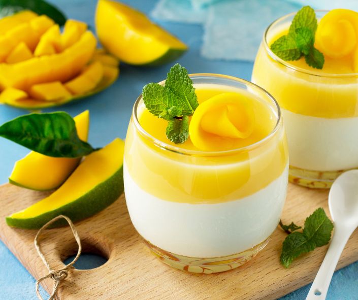 Panna cotta xoài bao nhiêu calo và ăn có béo không
