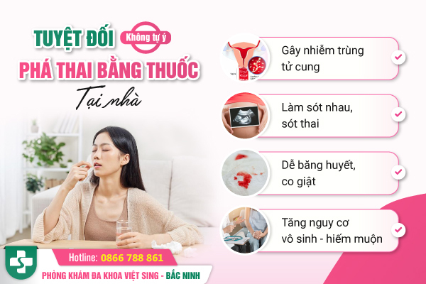 phá thai bằng thuốc tại nhà