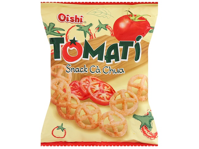 Bánh snack cà chua bao nhiêu calo và ăn có béo không