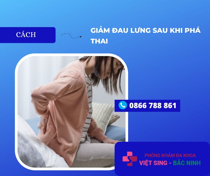 Cách giảm đau lưng sau khi phá thai