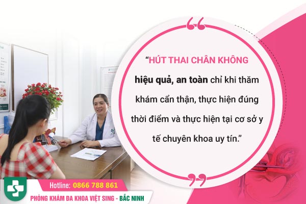 lời khuyên của bác sĩ chuyên khoa tư vấn hút thai chân không an toàn