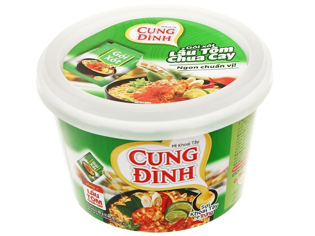 Mì cung đình lẩu tôm chua cay bao nhiêu calo và ăn có béo không